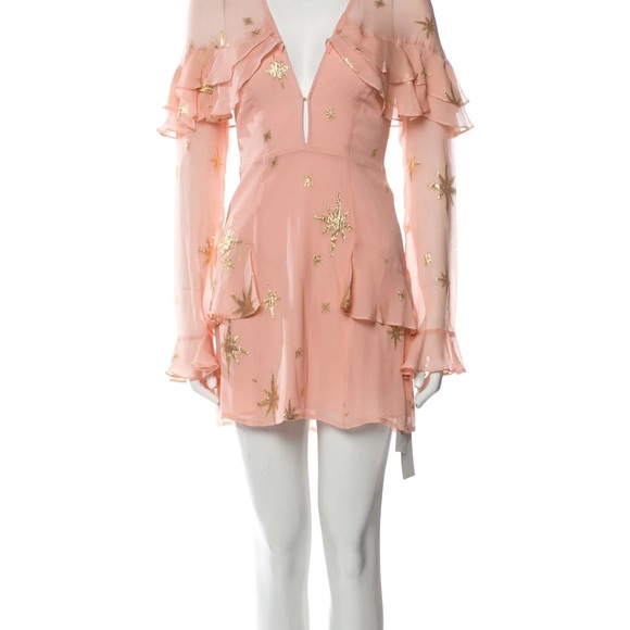 For Love and Lemons Gilded Star Mini Dress - Picture 2 of 5